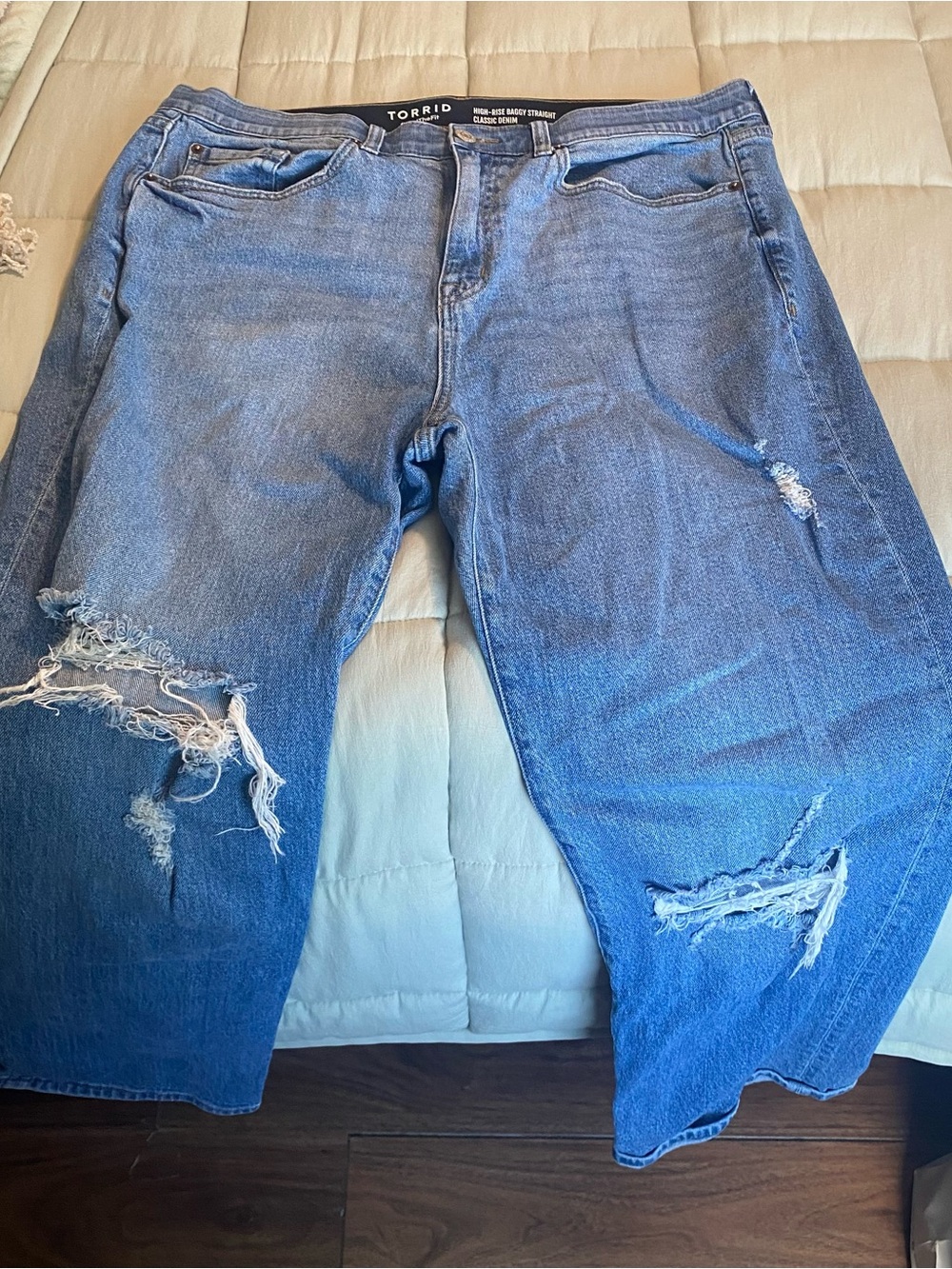 Torrid High-Rise Baggy Straight Classic Denim Size 16R
